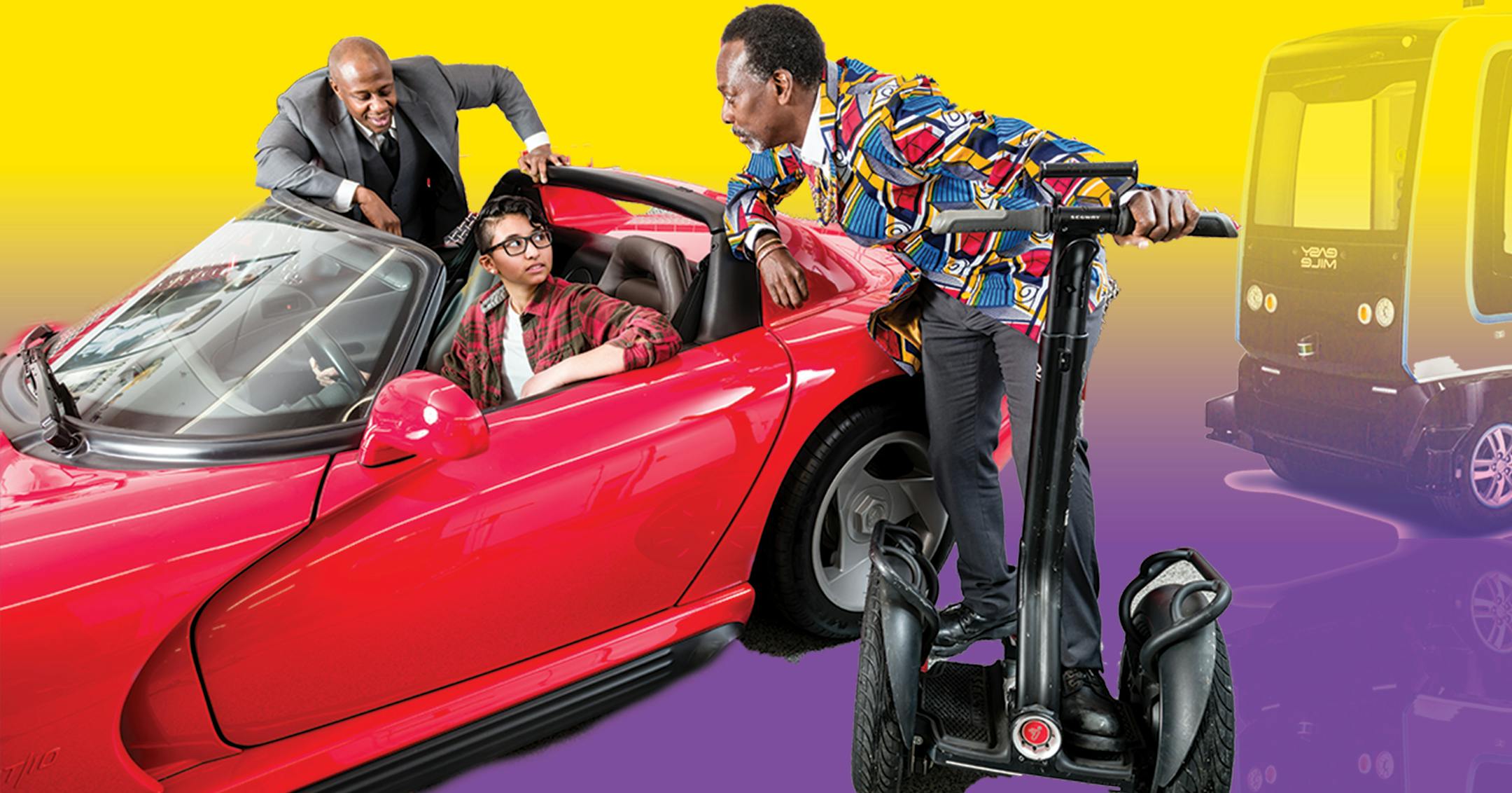 The ensemble cast of "Autonomy" features (from left) Ansa Akyea, Malachi Caballero and Harry Waters Jr.