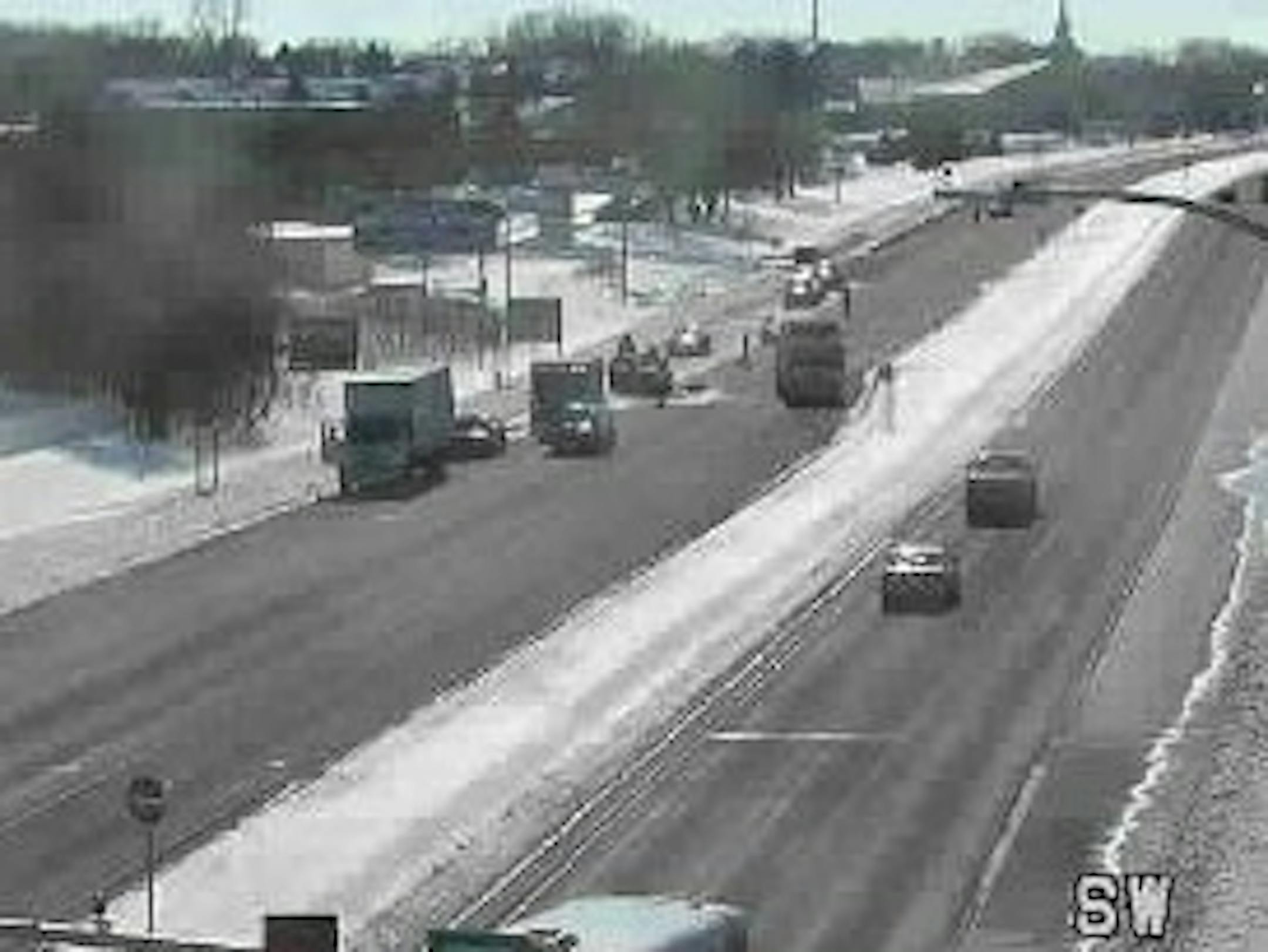 Scene of fatal crash in Burnsville Monday.