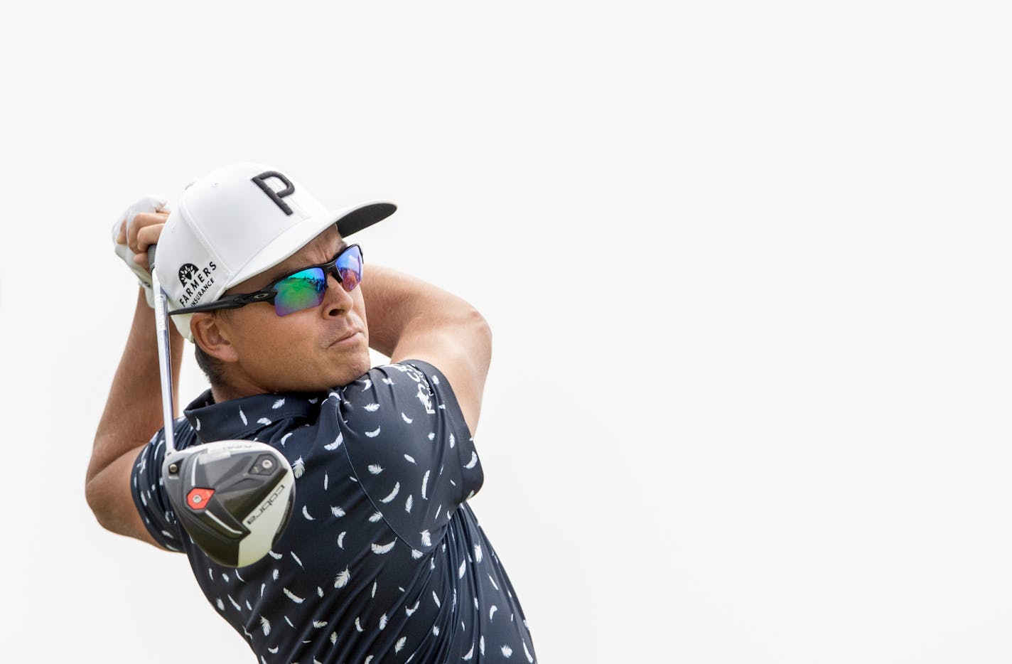 Rickie Fowler teed off on the first hole during a pro-am Wednesday afternoon at the 3M Open in Blaine.