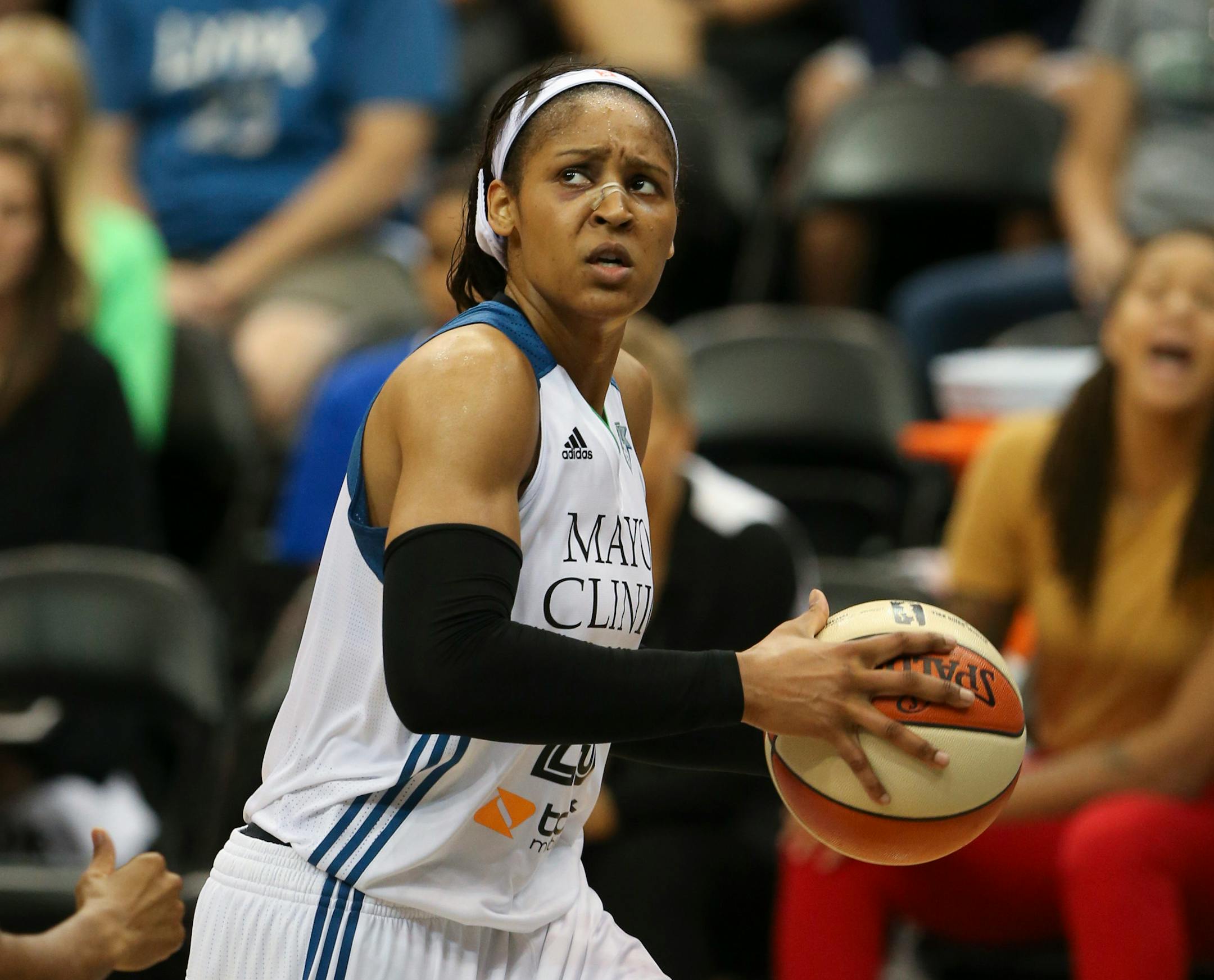 Lynx forward Maya Moore is coming off a 23-point, five-rebound game against New York on Sunday.