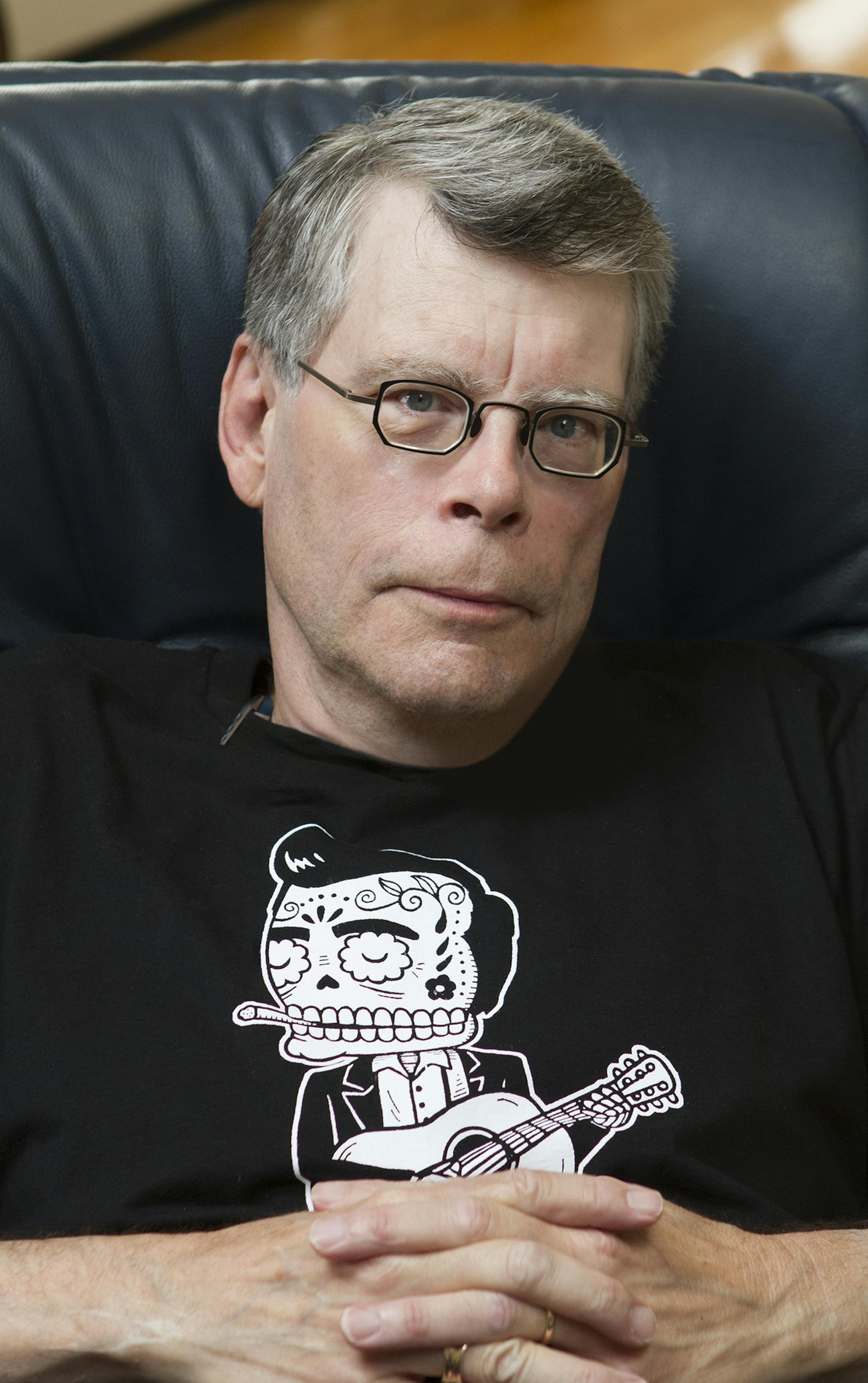 Stephen King Photo by Shane Leonard ORG XMIT: MIN1405211058340355