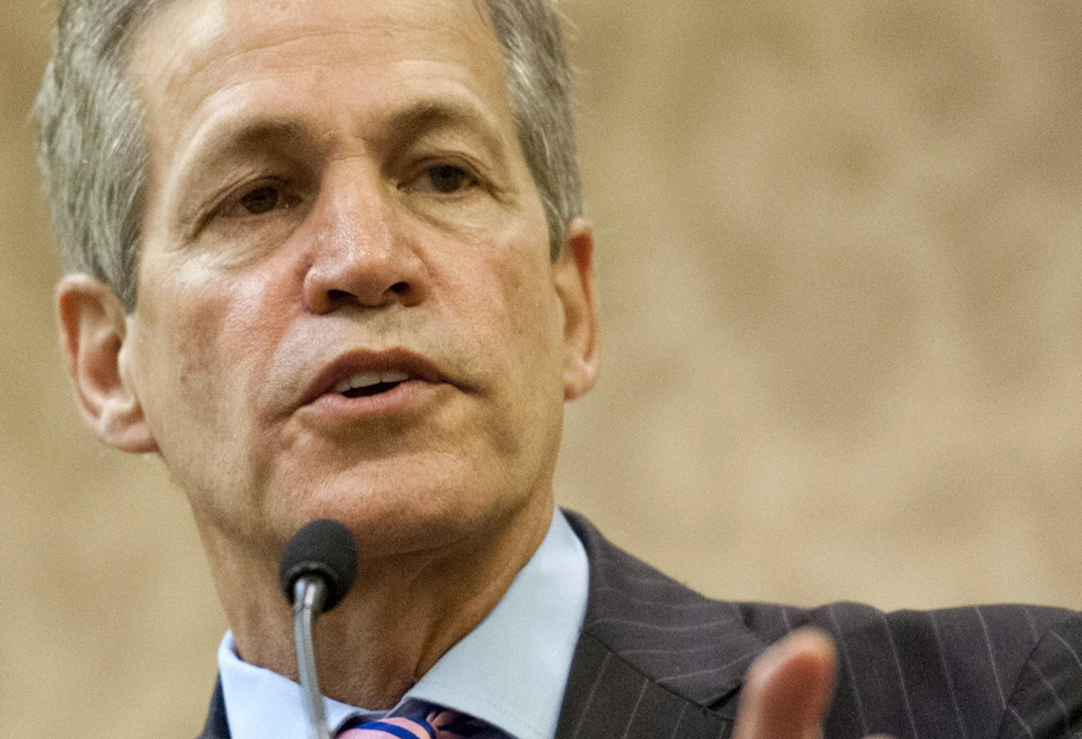 Former Minnesota Senator Norm Coleman spoke to the Minnesota delegation Wednesday, August 29, 2012 before the Republican National Convention. ] GLEN STUBBE * gstubbe@startribune.com ORG XMIT: MIN1208291015053573