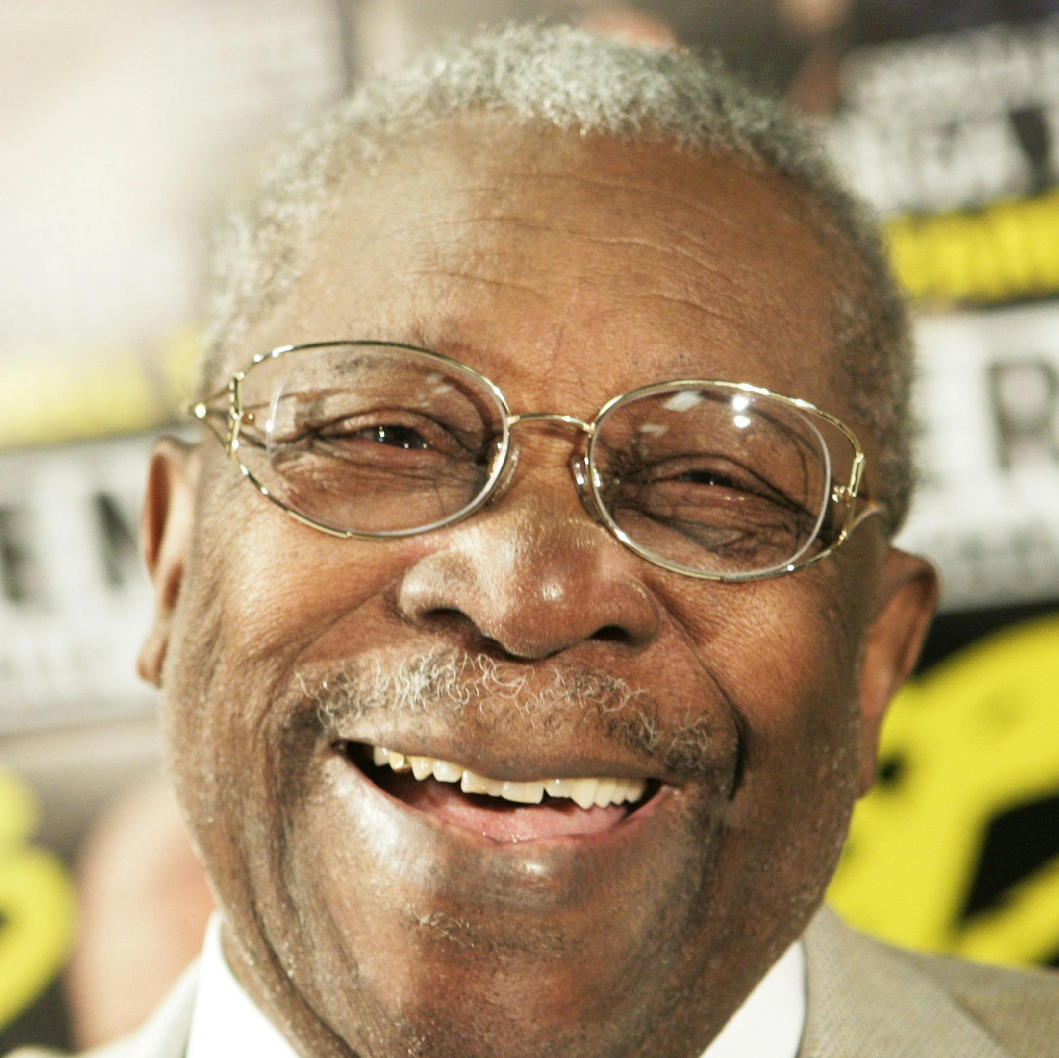 **FILE** Blues singer B.B. King smiles during a media conference before the first concert of his current farewell tour, in Berlin, in a Thursday, Sept. 7, 2006 file photo. King is the new owner of a juke joint in his Mississippi Delta hometown OF Indianola, Miss. (AP Photo/ Jan Bauer, File) ORG XMIT: NY116 ORG XMIT: MIN2013072316275889