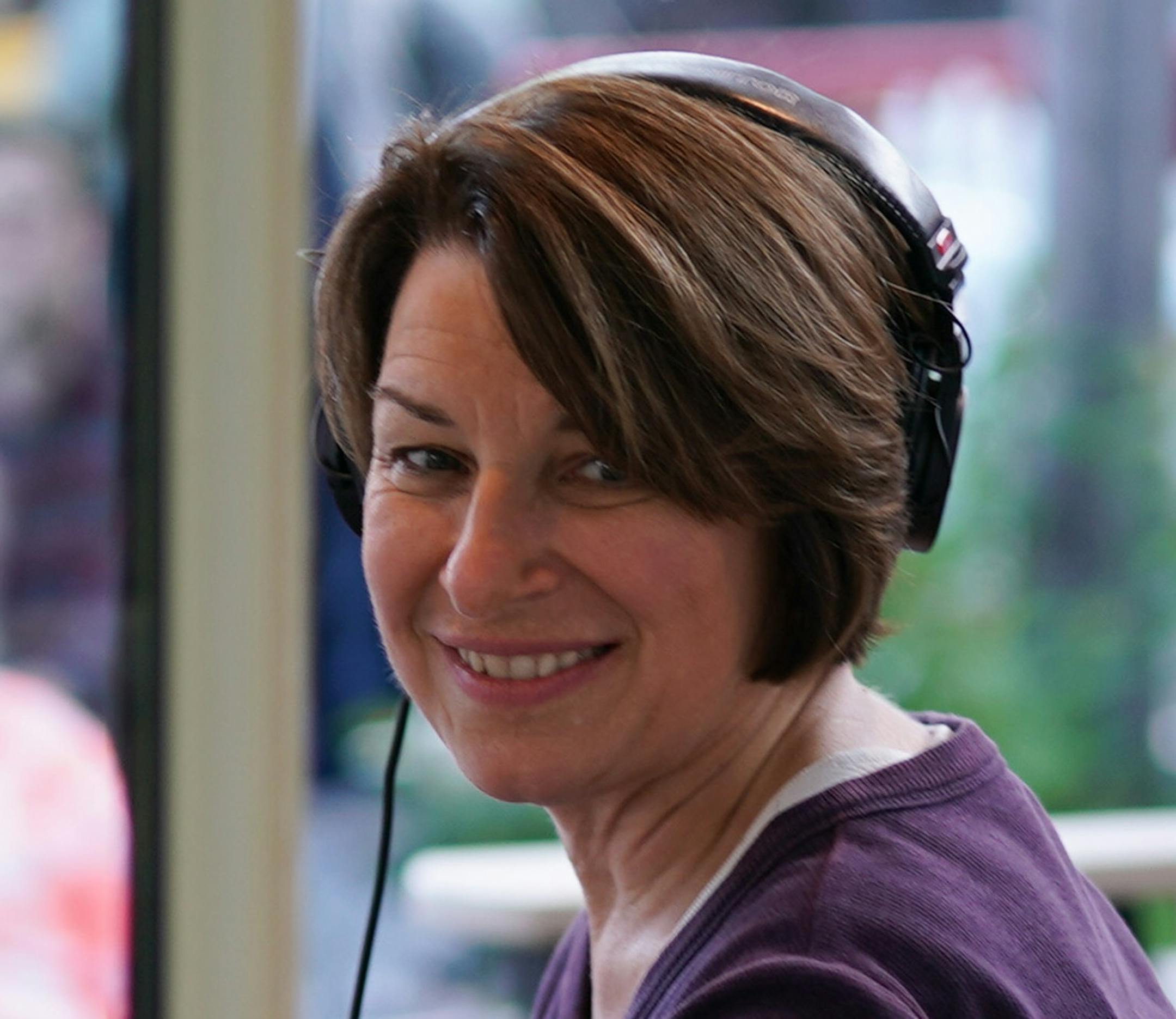Presidential candidate Sen Amy Klobuchar did an interview with WCCO radio. She came to the Minnesota State Fair on opening day. ] GLEN STUBBE • glen.stubbe@startribune.com Thursday, August 22, 2019 Presidential candidate Sen Amy Klobuchar came to the Minnesota State Fair on opening day.