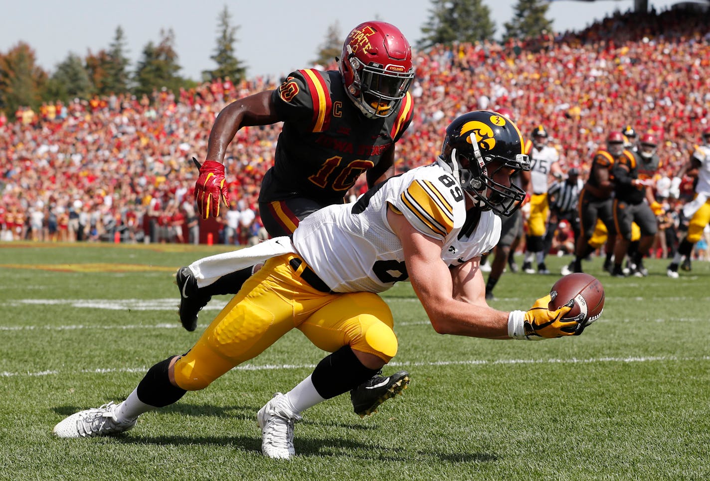 Iowa wide receiver Matt VandeBerg