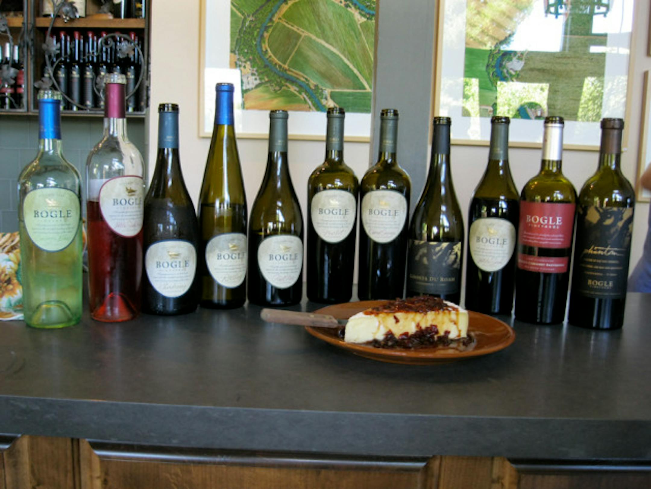Bogle wines at the tasting room