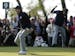 USA's Keegan Bradley reacts after making a putt on the ninth hole during a foursomes match at the Ryder Cup PGA golf tournament Saturday, Sept. 29, 20