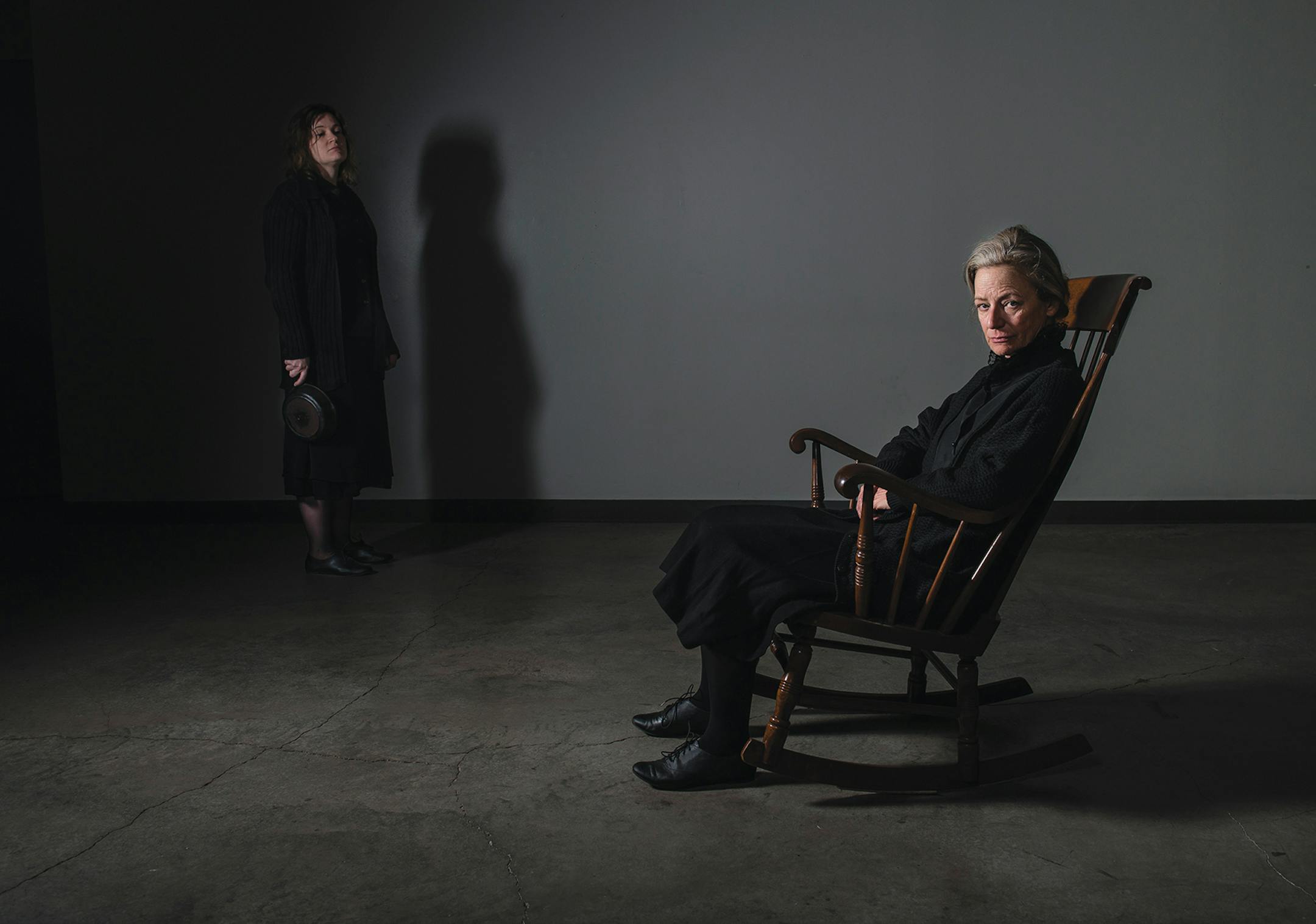 Amber Bjork and Sally Wingert in "The Beauty Queen of Leenane" by Theatre Pro Rata.