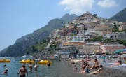 Nothing like a mid-afternoon swim on the beach of Positano, a too-pretty-to-believe seaside town on the Amalfi Coast.