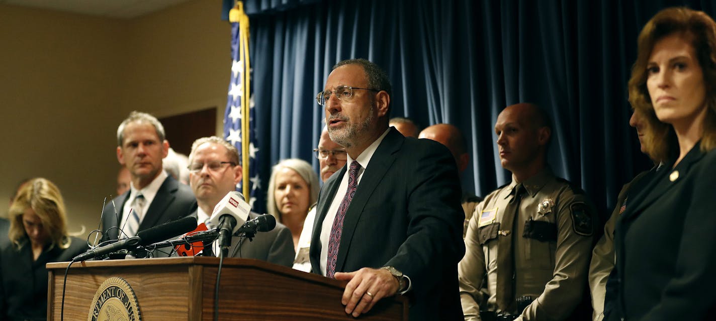 U.S. Attorney Andy Luger speaks at a press conference after Danny Heinrich admitted in federal court that he killed Jacob Wetterling Tuesday Sept. 6, 2016 in Minneapolis, Minn. (Jerry Holt/Minneapolis Star Tribune/TNS) ORG XMIT: 1189740 ORG XMIT: MIN1609061629081584