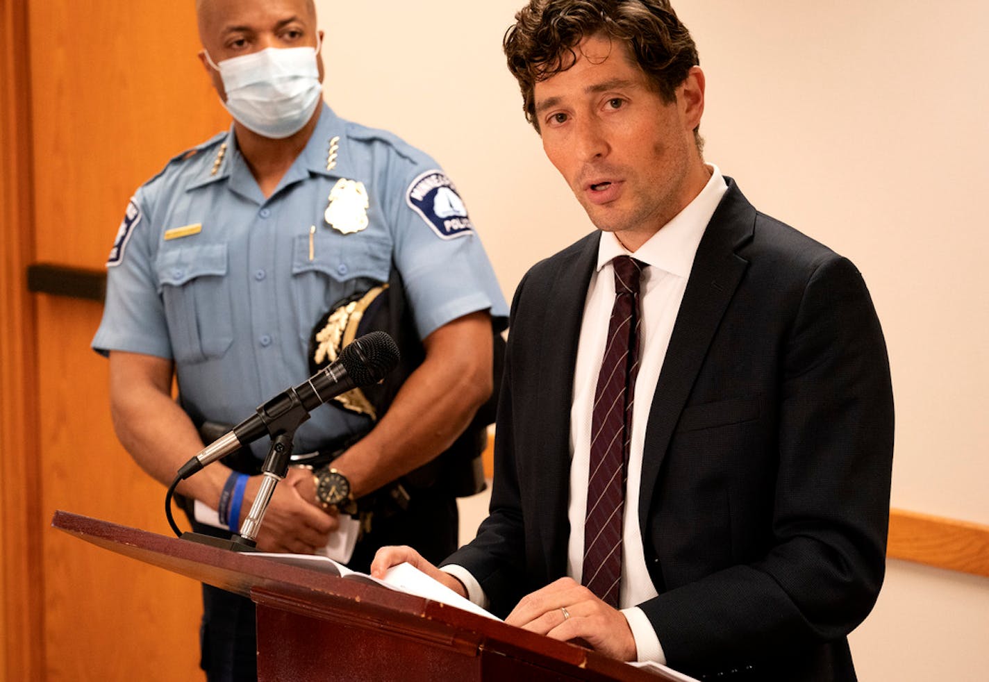 Minneapolis Mayor Jacob Frey and Police Chief Medaria Arradondo unveiled new changes to the deadly use of force policy .] Jerry Holt •Jerry.Holt@startribune.com