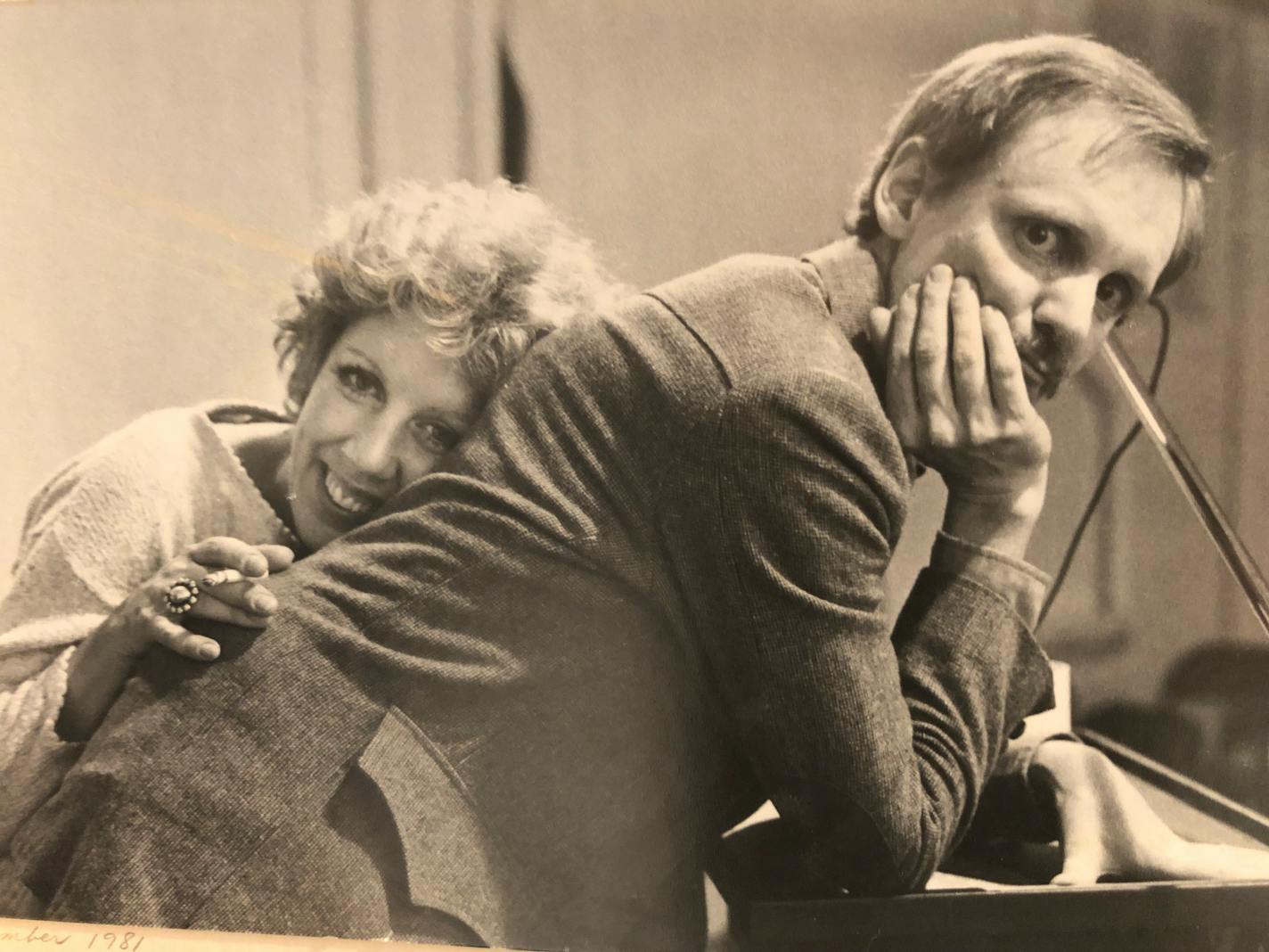 An undated photo provided by Sheree Rose of the art critic Peter Schjeldahl, who wrote about New York's art world with undiminished enthusiasm for more than half a century, with his wife, Brooke Alderson, in 1981. Schjeldahl, a critic whose elegant reviews in The New Yorker and, before that, The Village Voice, made him an indispensable guide to contemporary art, died on Friday, Oct. 21, 2022 at his home in Bovina, N.Y. He was 80. (Sheree Rose via The New York Times) — EDITORIAL USE ONLY —