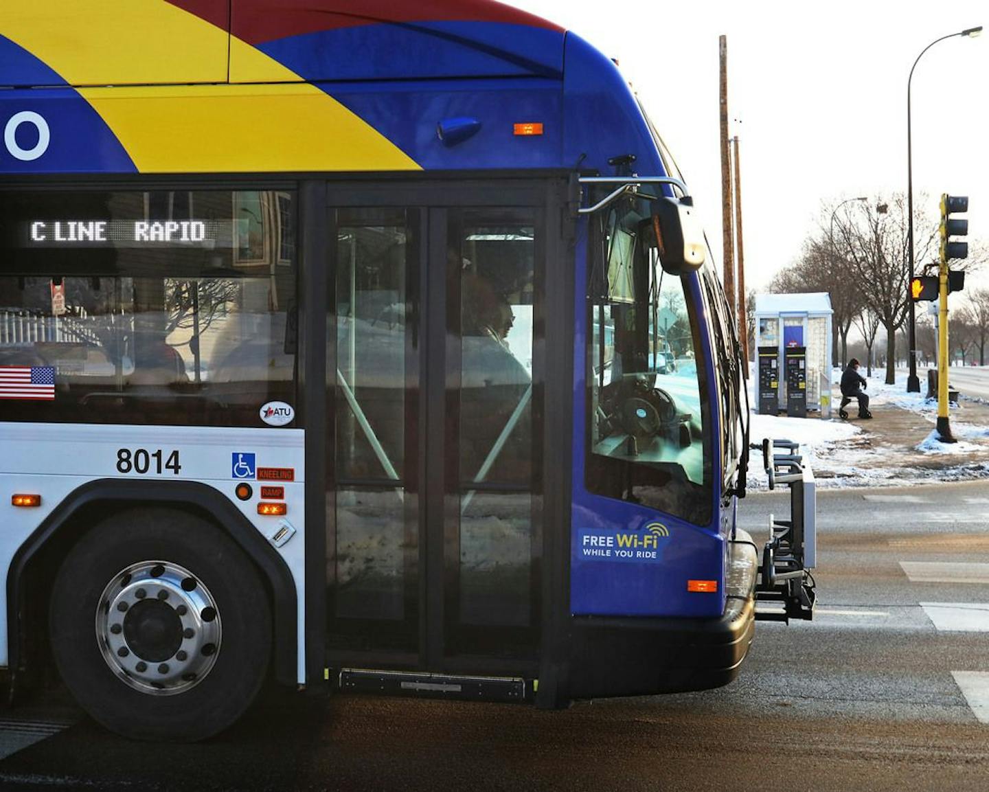 A C Line rapid bus in Minneapolis.