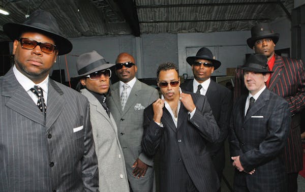 "The Time", Jimmy Jam, Jesse Johnson, Jerome Benton, Morris Day, Terry Lewis, Monte Noir, and jellybean Johnson - re united 18 years after their first