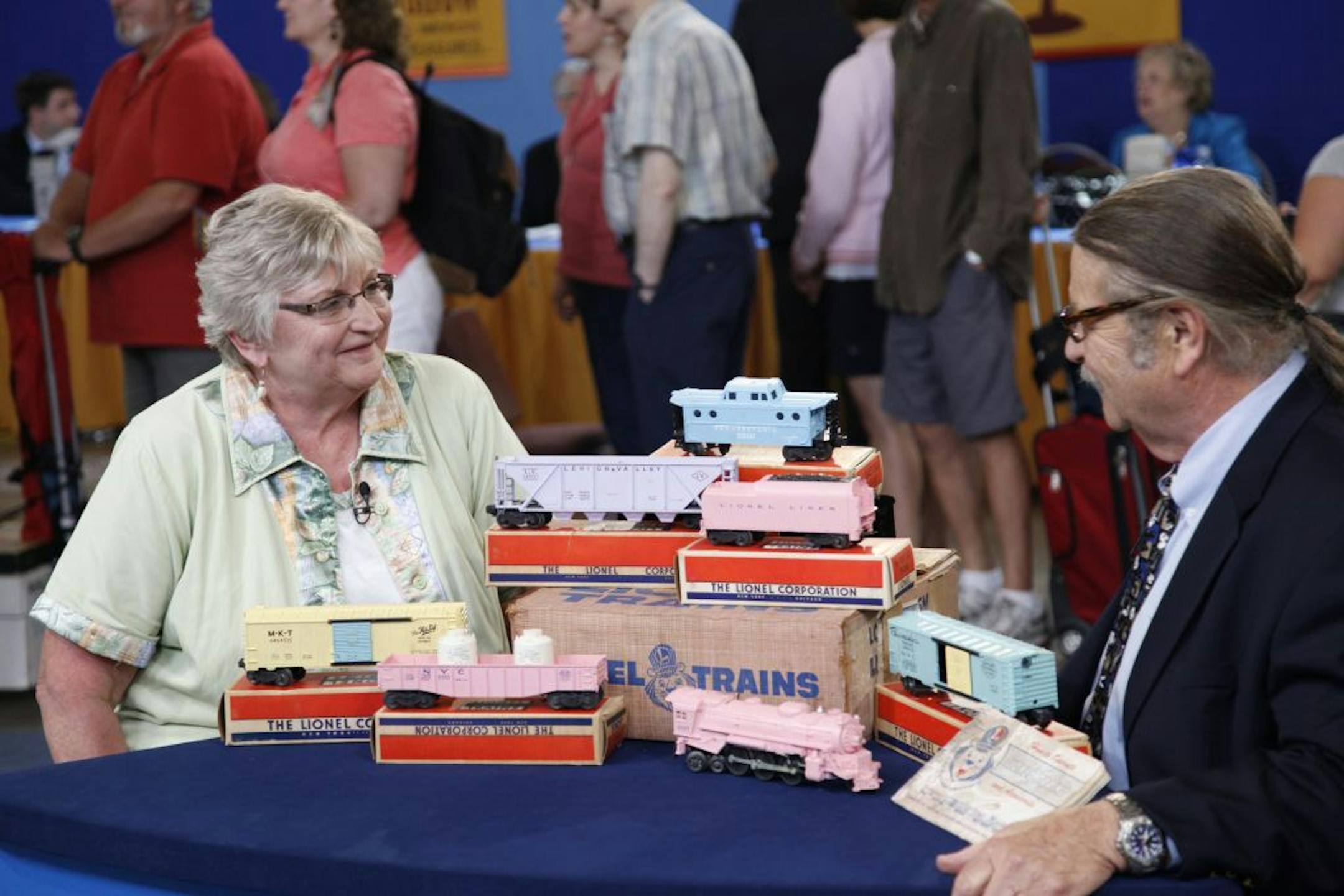 A 1957 Lionel train made for girls sat undisturbed in an attic until its owner brought it to "Antiques Roadshow," where it was appraised for a tidy sum on the episode that airs Monday.
