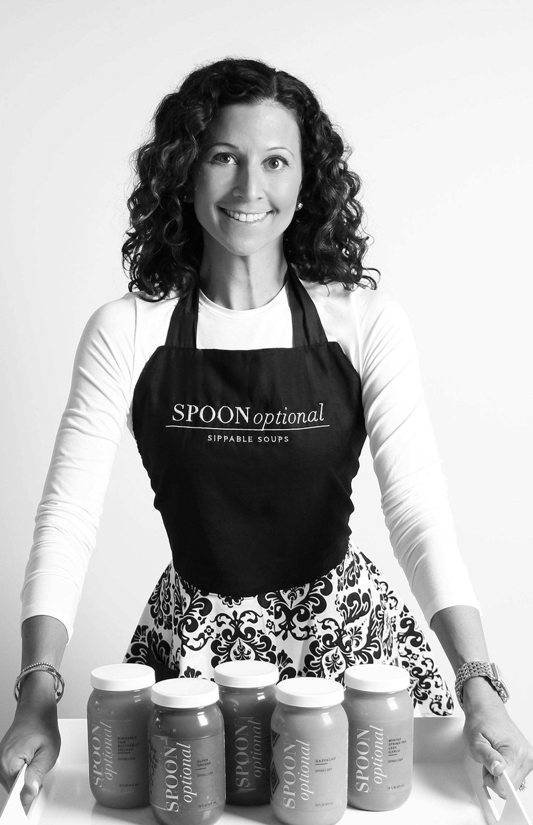 Provided Nancy Fink of Minnetonka, founder of Spoon Optional Sippable Soups.