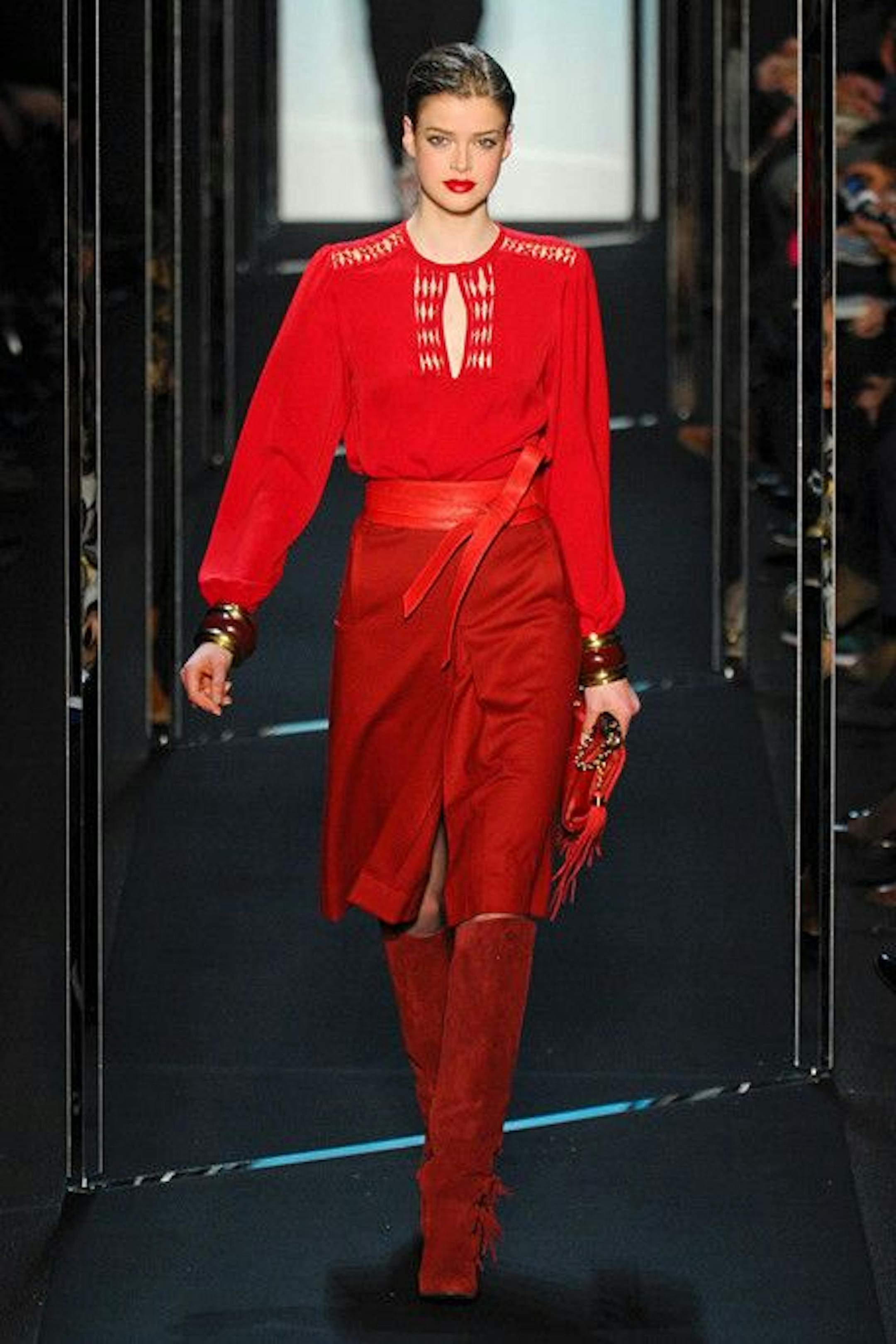 A runway look by Diane von Furstenberg.