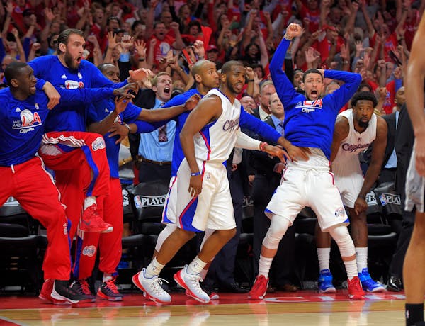Chris Paul and the Clippers, seen during last year's NBA playoffs.