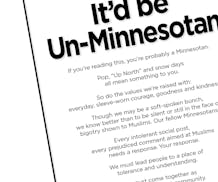 An image capture of a full-page ad that appeared in the Feb. 1 issue of the Star Tribune.