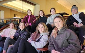 Members of PWHL Minnesota attended the Class 2A tournament game between top-seeded Minnetonka and Maple Grove.