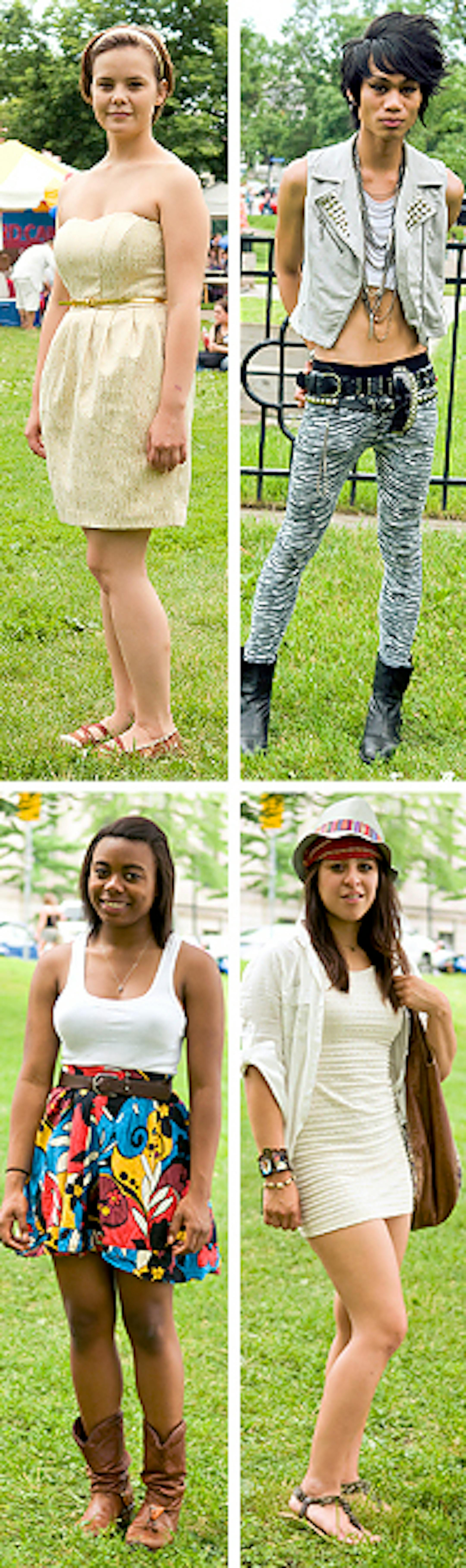 Clockwise from top - Mariah Macham, Anthony Eliason, Andrea Gonzales, India Gurley