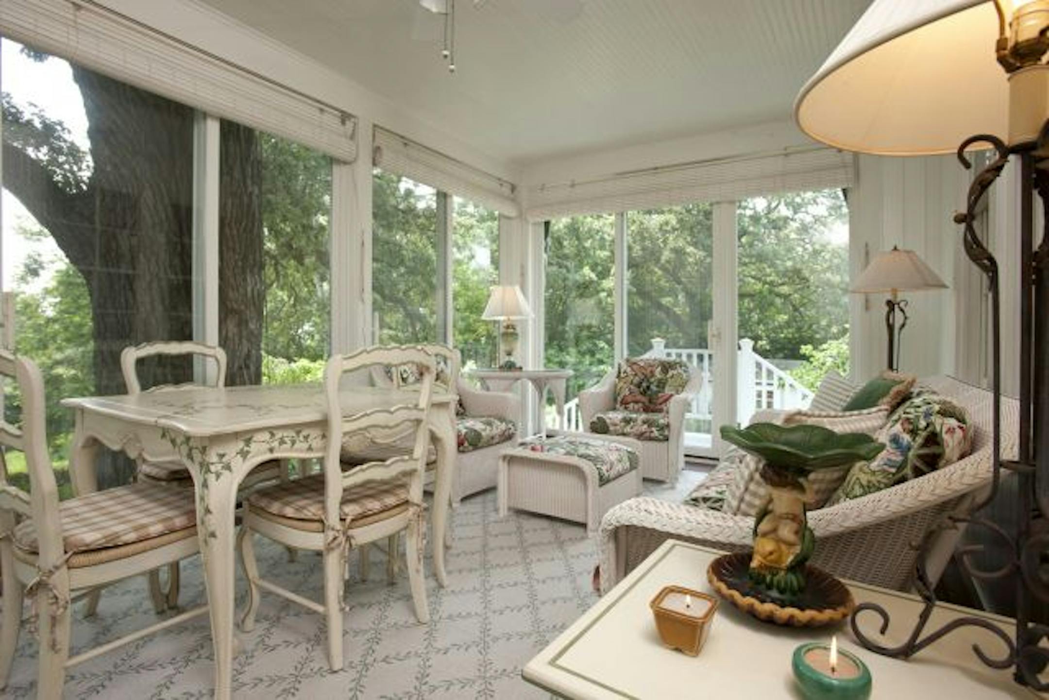 Sunroom in the historic Davern farmhouse in St. Paul.