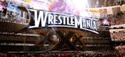 Fireworks are seen on the main stage as Wrestlemania XXX begins at the Mercedes-Benz Super Dome in New Orleans on Sunday, April 6, 2014. (Jonathan Bac
