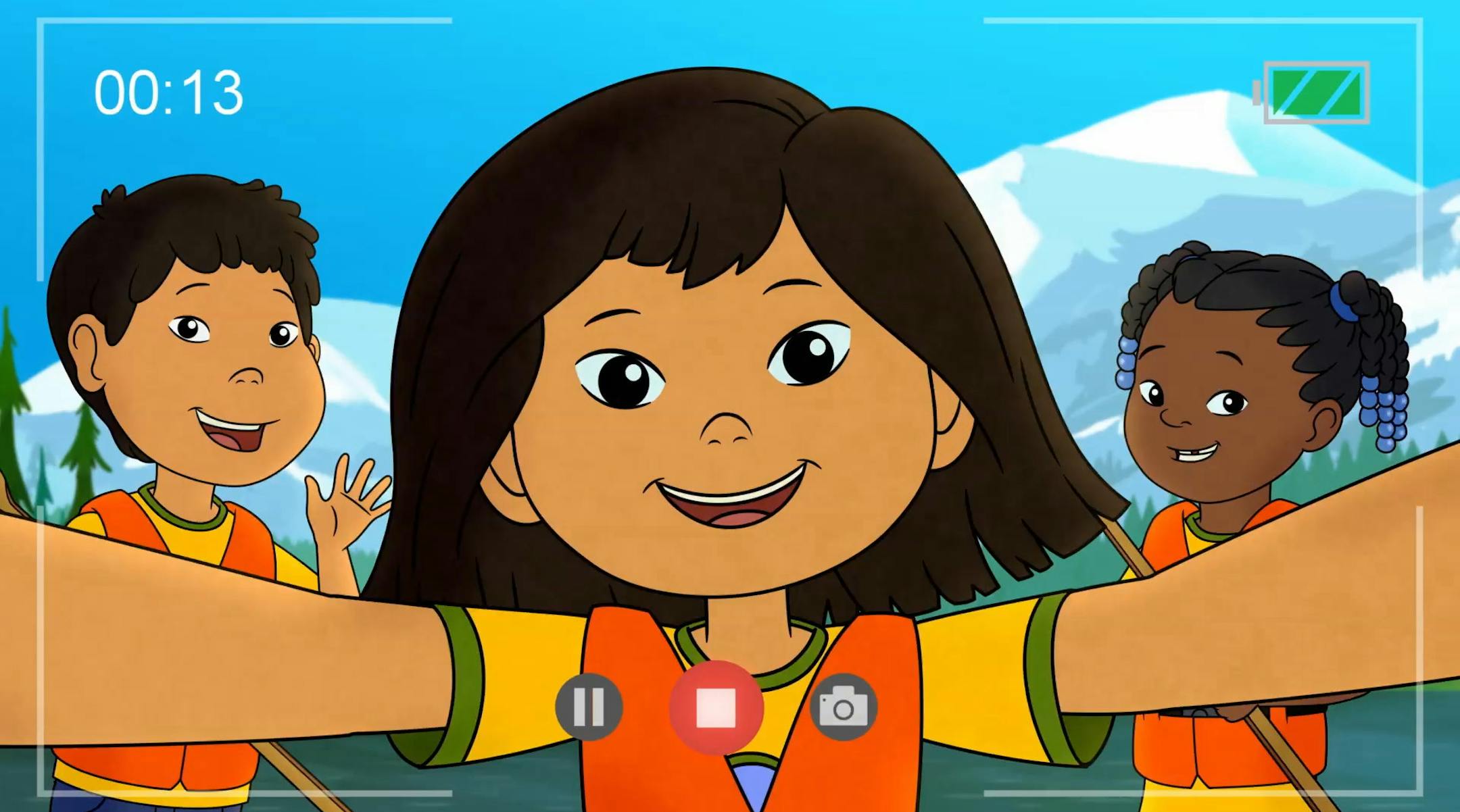 Molly Mabray is learning "traditional practices, like snowshoeing or hunting for agate stones, but she's also just an everyday kid that's super-relatable," creative producer Princess Daazhraii Johnson said.