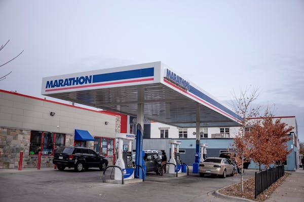 The Marathon Gas Station on West Broadway was recently purchased by Real Believers Faith Center in Minneapolis.,Minn. on Thursday October 27, 2022.