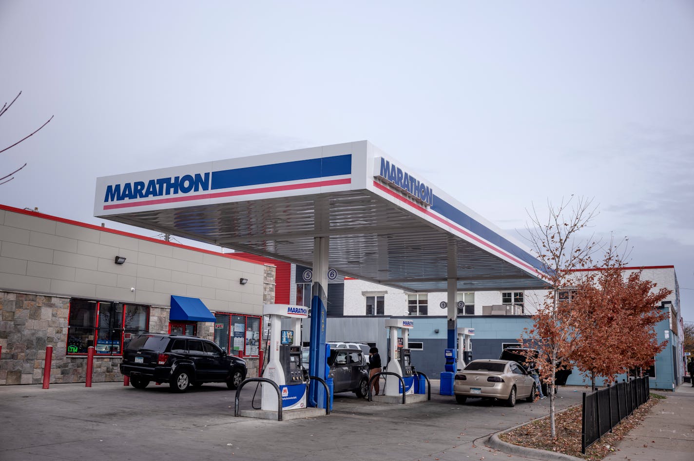 The Marathon Gas Station on West Broadway was recently purchased by Real Believers Faith Center in Minneapolis.,Minn. on Thursday October 27, 2022.