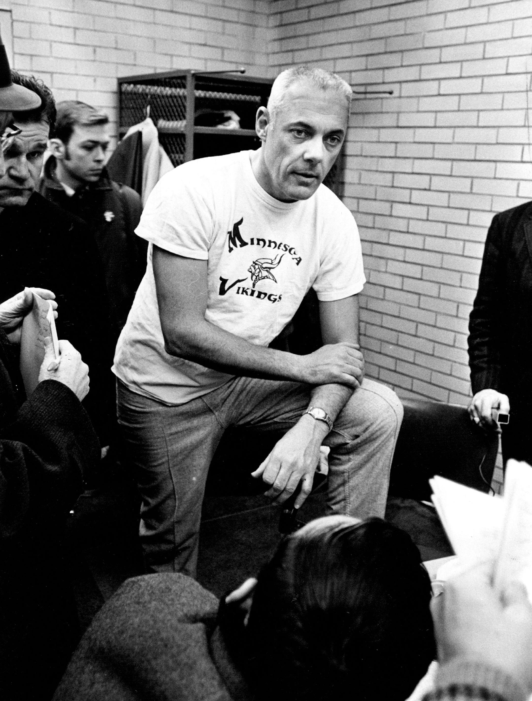 Minnesota Vikings football coach Bud Grant in 1970.