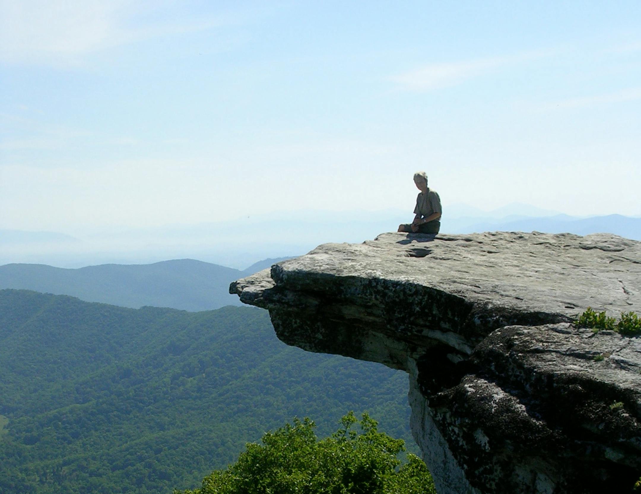 Ketel at McAfee Knob in Virginia along the Appalachian Trail.