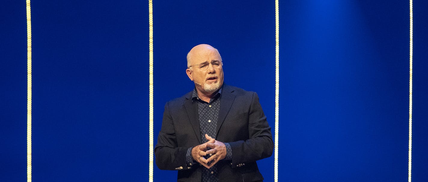 Dave Ramsey spoke to a sold out crowd at Eagle Brook Church in Lino Lakes, MN. ] CARLOS GONZALEZ &#xef; cgonzalez@startribune.com &#xf1; Lino Lakes, MN - October 29, 2018, Eagle Brook Church, Dave Ramsey and his lieutenants attract large crowds of average Americans wherever they hold events, including two sold out events in the Twin Cities next month