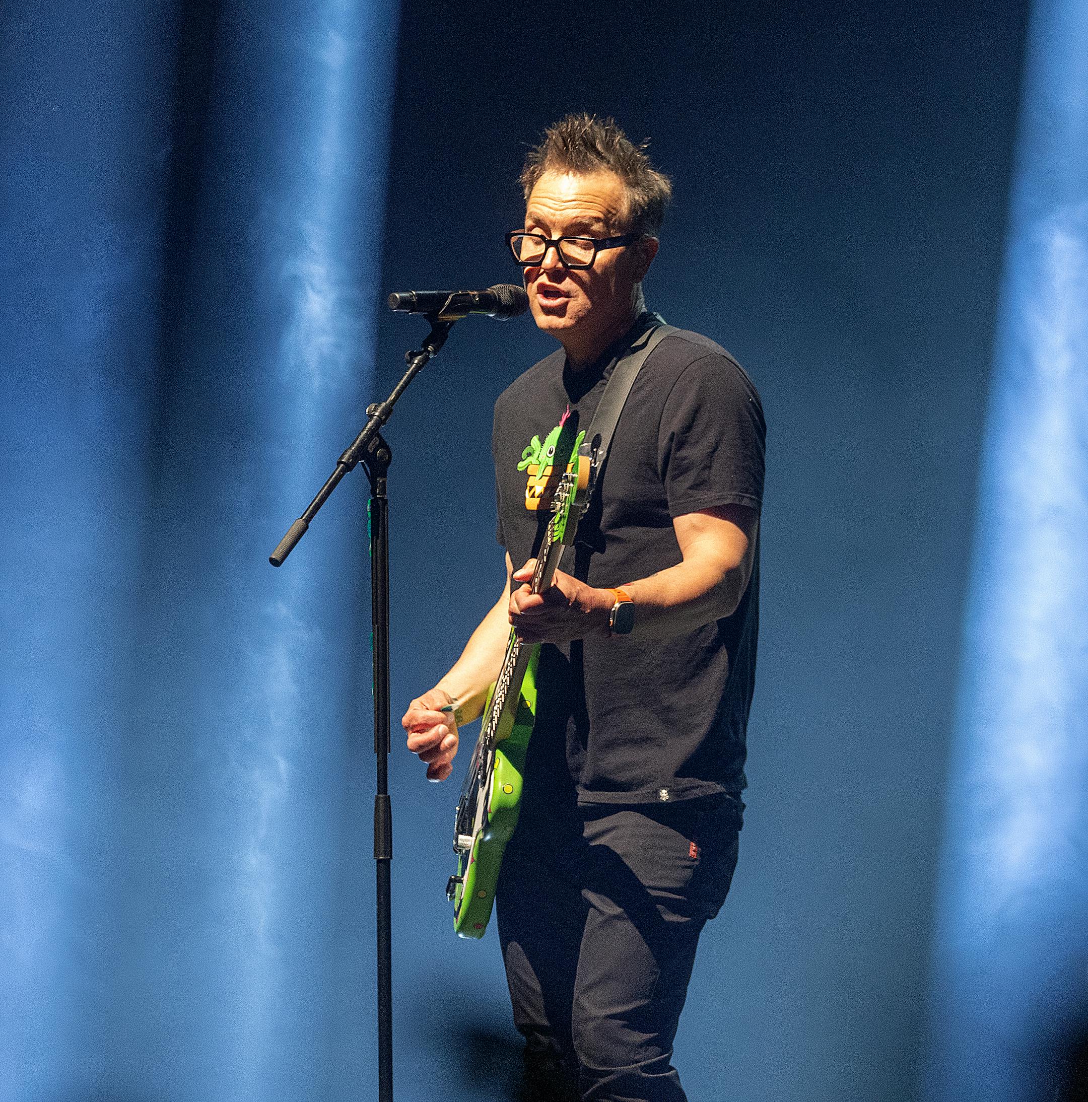 Blink-182 takes the stage at the Xcel Energy Center.