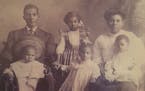 Casiville Bullard and his wife, Addie, had a photo taken about 1908 with daughter Lilly standing between them. Bottom row at left are Casiville Jr., t