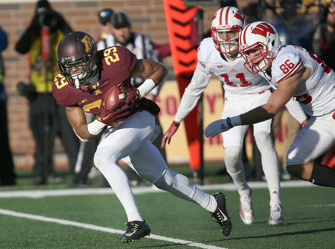 Gophers safety Briean Boddy-Calhoun is among the safeties available in the NFl draft.