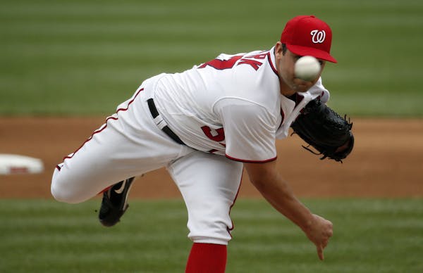 Nationals righthander Tanner Roark struck out 15 Twins on Saturday.