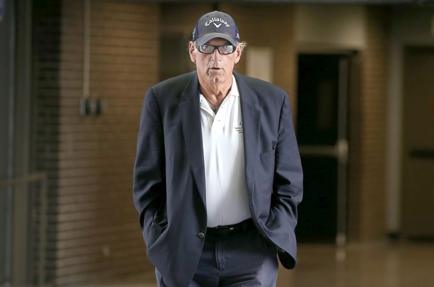 Former Gov. Jesse Ventura made his way to the Warren E. Burger Federal Building and United States Courthouse, Tuesday, October 20, 2015 in St. Paul.