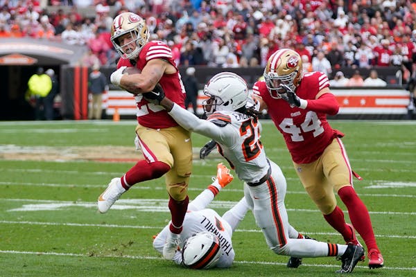 McCaffrey, Samuel, Williams all miss practice for 49ers; are day to day