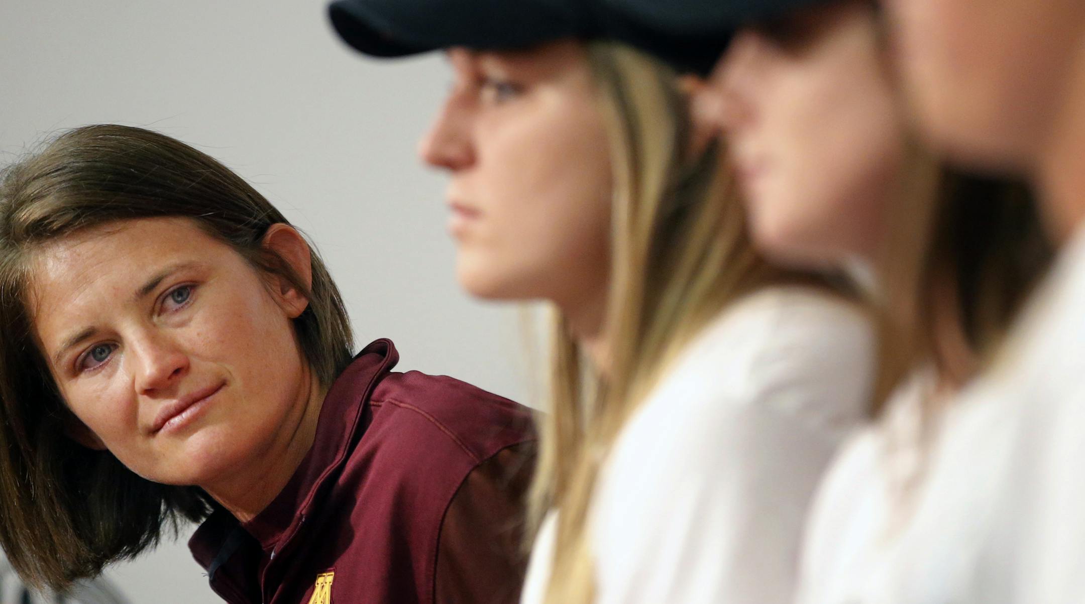 Head coach Jessica Allister coach, and players Kendyl Lindaman, Maddie Houlihan, and Sydney Dwyer will use the team's poor seeding as motivation.] Gophers softball not getting a top 16 seed in the NCAA Tourney could be a talker tomorrow.Richard Tsong-Taatarii&#xef;richard.tsong-taatarii@startribune.com