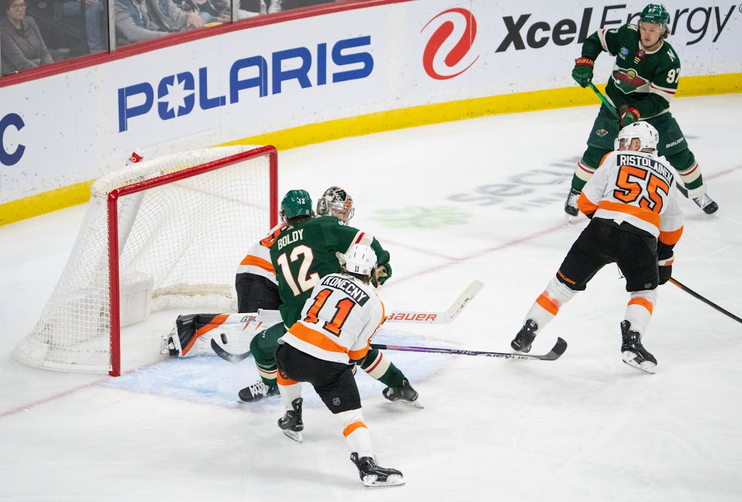 Flyers rally against Wild in OT win on the road
