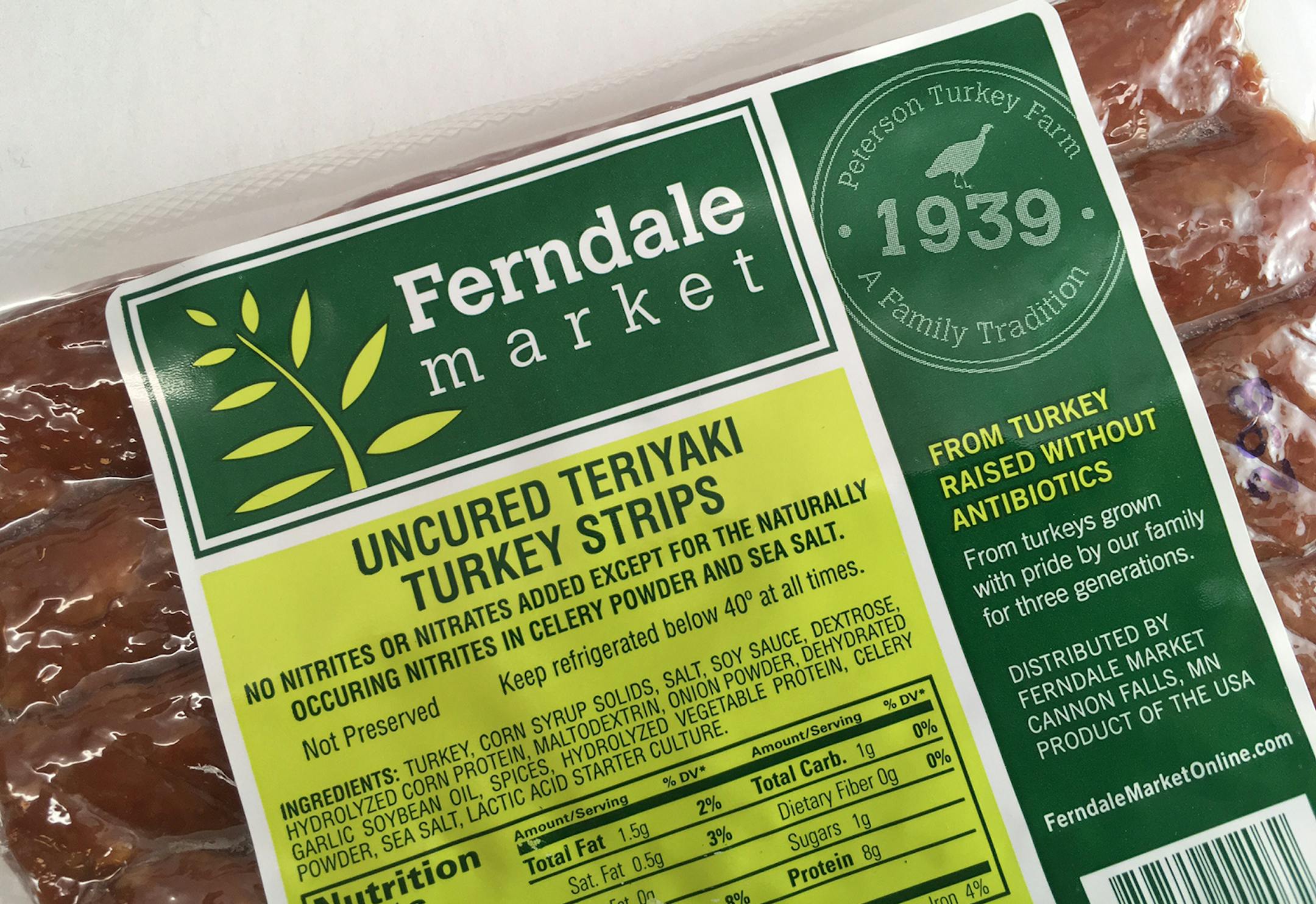 Star Tribune
Uncured Teriyaki Turkey Strips, from Ferndale Market.