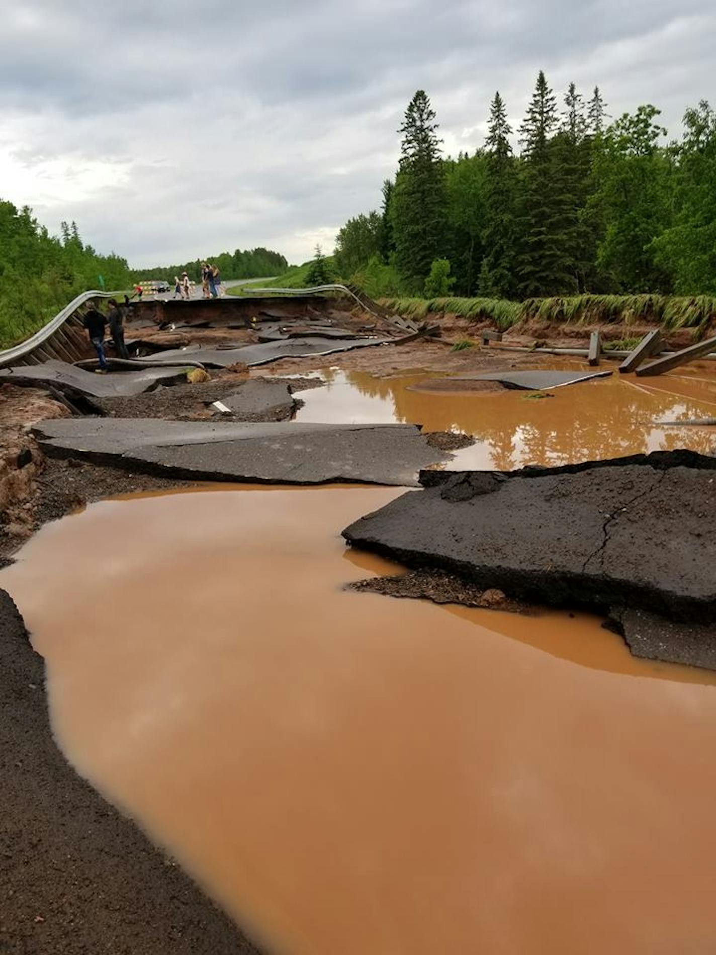 A washed-out road near Holyoke, Minn.
Photo supplied by Torina Stark ORG XMIT: kz34lalziTul9SIOFwEZ