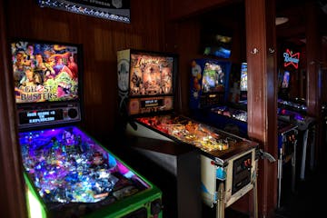 The pinball machines at Mortimer's remained, while much of the rest of the space was remodeled.