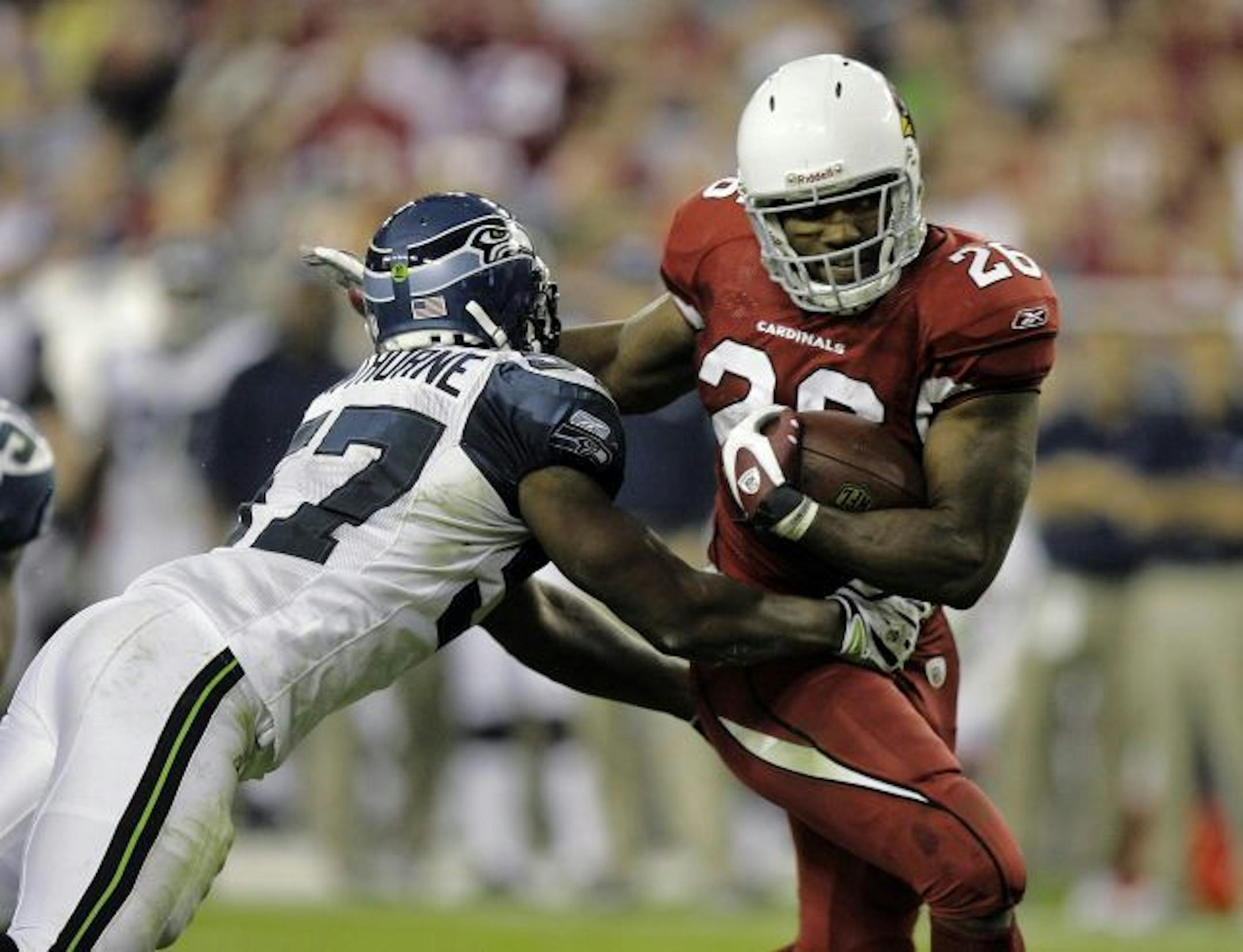 Arizona Cardinals running back Beanie Wells (26)