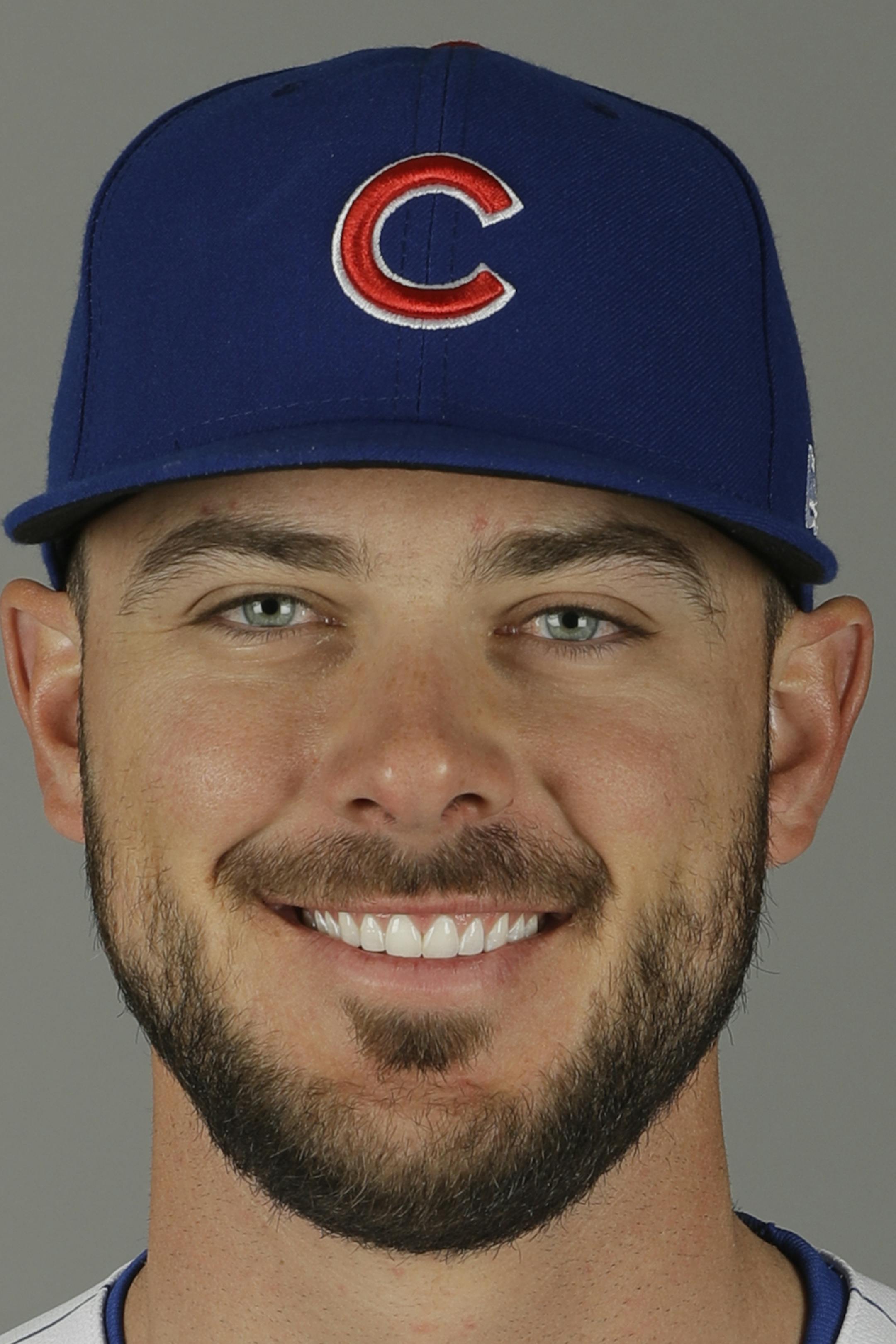 This is a 2019 photo of Kris Bryant of the Chicago Cubs baseball team. This image reflects the 2019 active roster as of Wednesday, Feb. 20, 2019, when this image was taken. (AP Photo/Darron Cummings) ORG XMIT: AZDC1