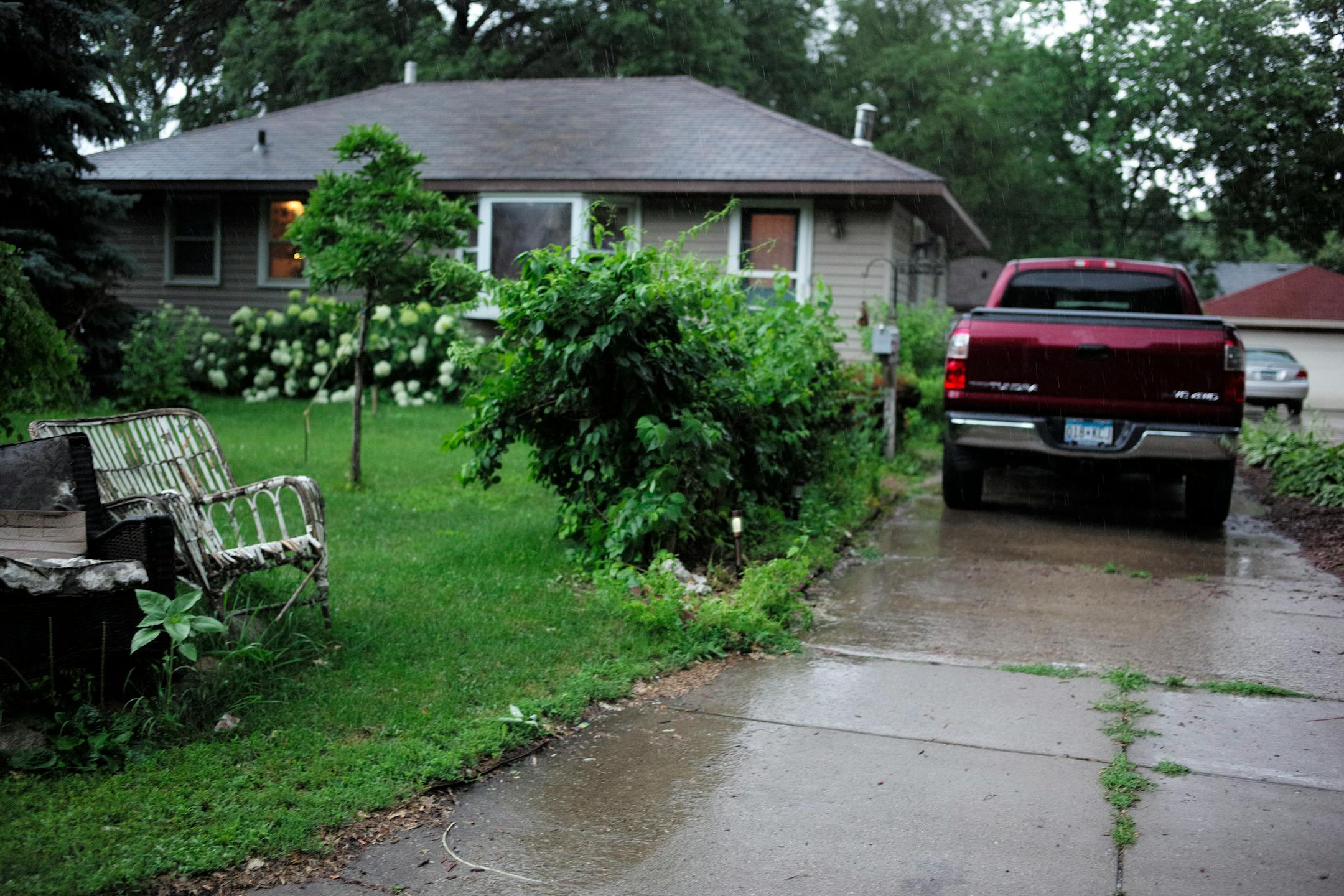 A toddler was run over by a family member on the 5400 block of Colfax Ave. North in Brooklyn Center on Monday.