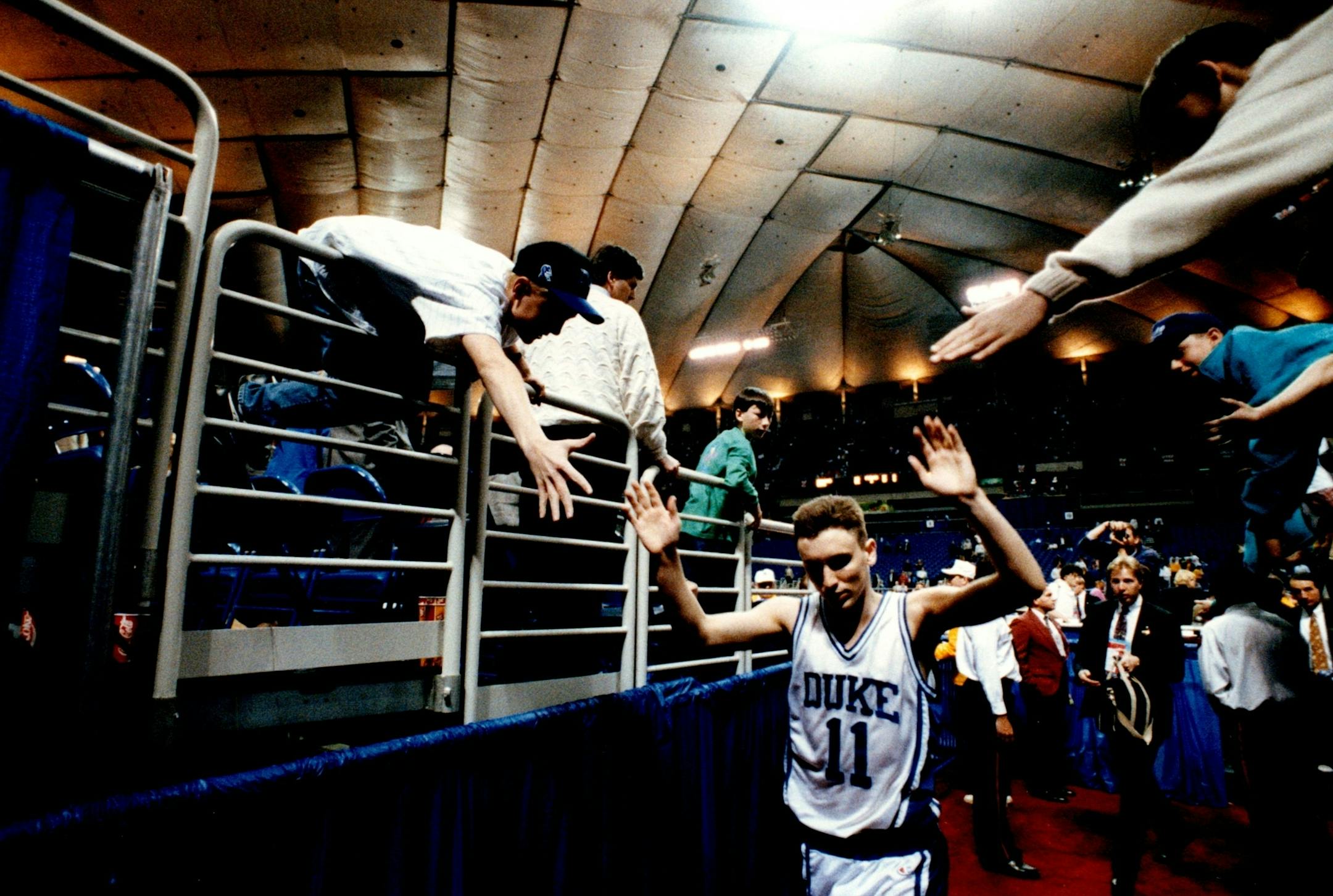 April: 1992 Duke's junior leader, Bobby Hurley, at the Final Four. (Jeff Wheeler/Star Tribune)