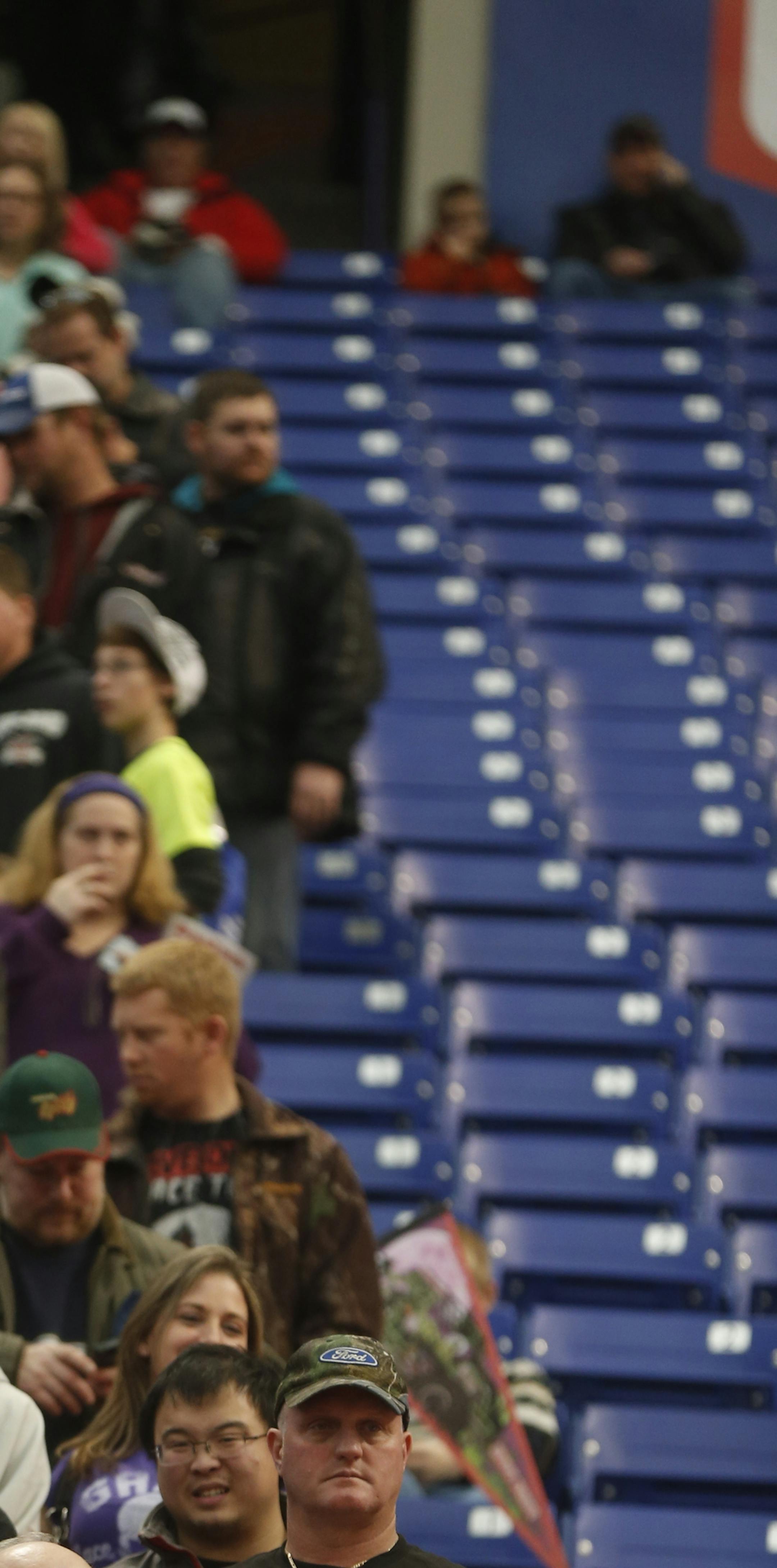 At the Metrodome where the last monster truck rally is being held before the building is demolished, the line to see the driver Dennis Anderson of Grave Digger, a headliner, was long. ]richard tsong-taatarii/rtsong-taatarii@startribune.com
