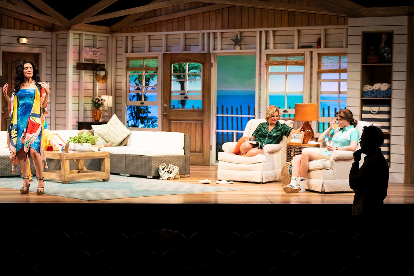 Director Eric Morris, right, observed during the rehearsal of Dixie Swim Club." BACKGROUND INFORMATION: Eric Morris directed a rehearsal for "Dixie Swim Club" at the Old Log Theater in Excelsior on Thursday, February 20, 2020.